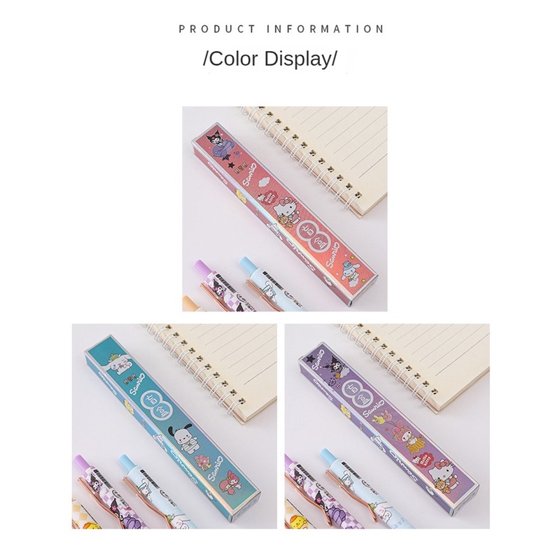 ⚡VẬN CHUYỂN NHANH⚡⚡ Bút Gel Sanrio Bút Bấm Ngẫu Nhiên 1 Chiếc Hello Kitty Cinnamoroll Kuromi My Melody Gel Ink Pen Bút Trung Tính Dùng Cho Trường Học, Văn Phòng, Dụng Cụ Viết