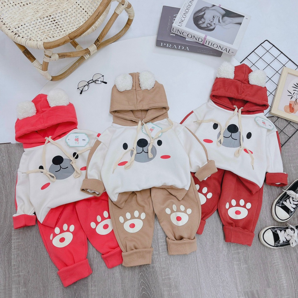Siêu xả: Bộ nỉ bông X nhiều mẫu cho bé trai bé gái - BNBX