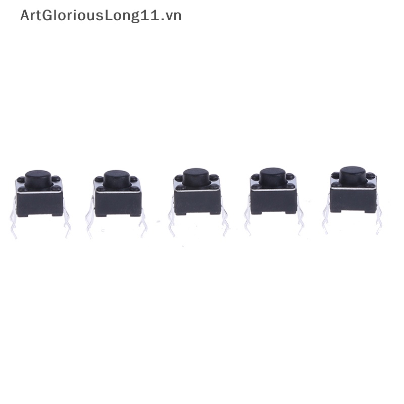 Set 20 Công Tắc Nút Nhấn 4 Chốt 6 * 6 * 5mm