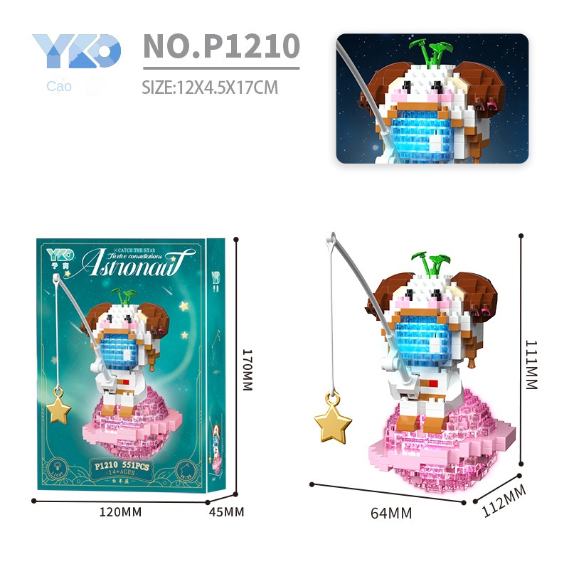 Lego Đồ Chơi Lắp Ráp Phi Hành Gia Hoạt Hình Độc Đáo