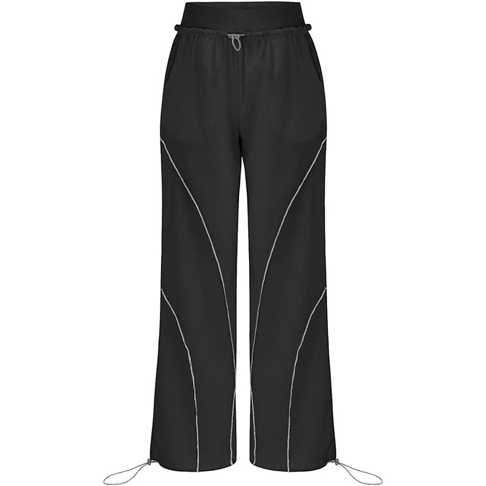 2023 Phụ Nữ Mới Eo Thấp Quần Baggy Hàng Hóa Quần Dây Rút Hip Hop Punk Quần Jogger Dài Thấm Hút Mồ Hôi Cho Nam