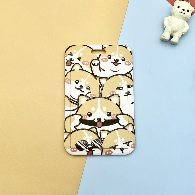 Hoạt Hình Ví Đựng Thẻ Tín Dụng In Hình Chó corgi Xinh Xắn