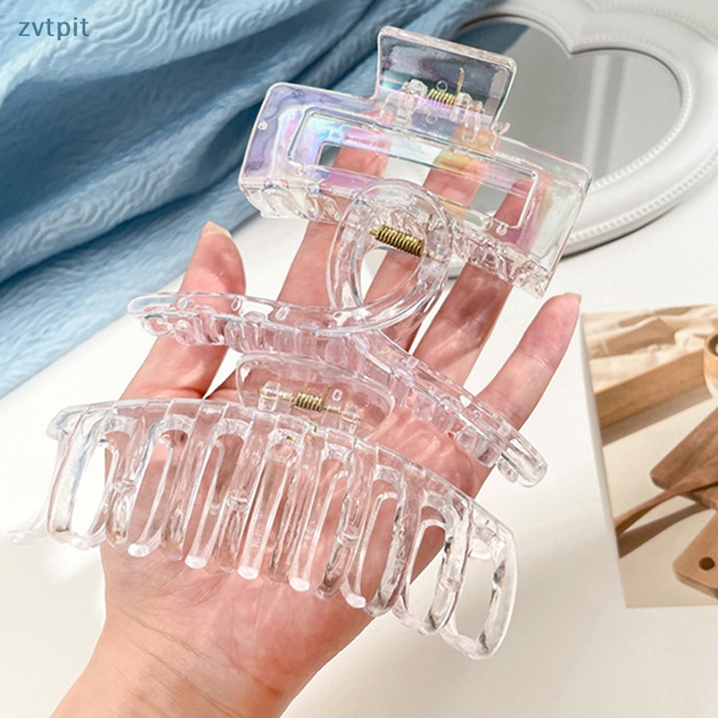 Zvt Kẹp Tóc Càng Cua Hình Học Màu gradient vn