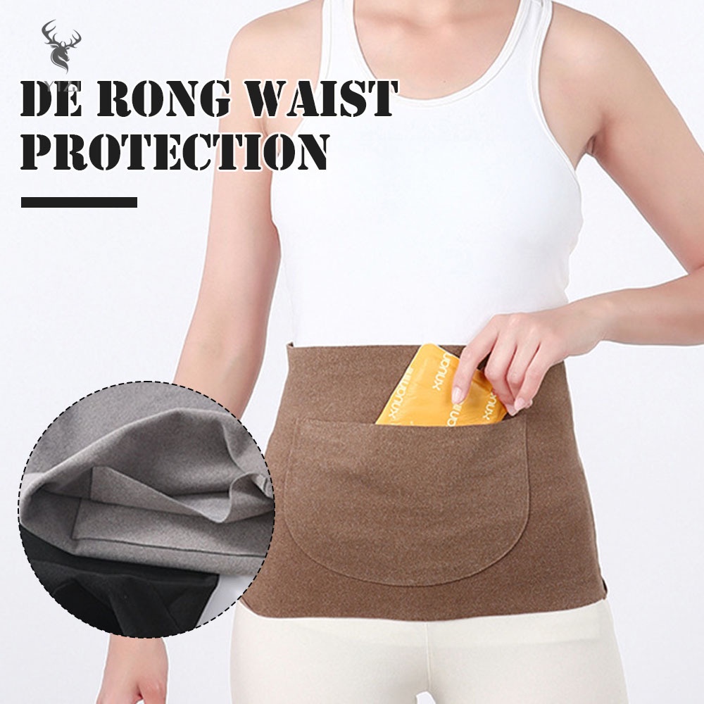 Đai Thắt Lưng Thể Thao Giữ Ấm Có Túi Cho wonen womb Dải Rộng Sử Dụng Khi Mua Sắm