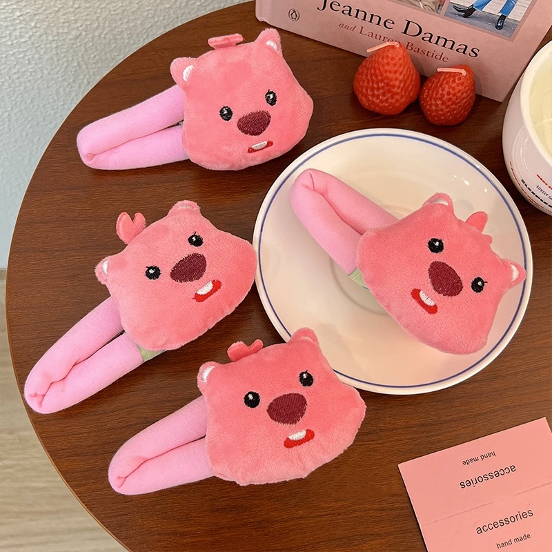 Kẹp Tóc Lông Xù Kiểu Hoạt Hình Đáng Yêu Cho Nữ Mùa Đông