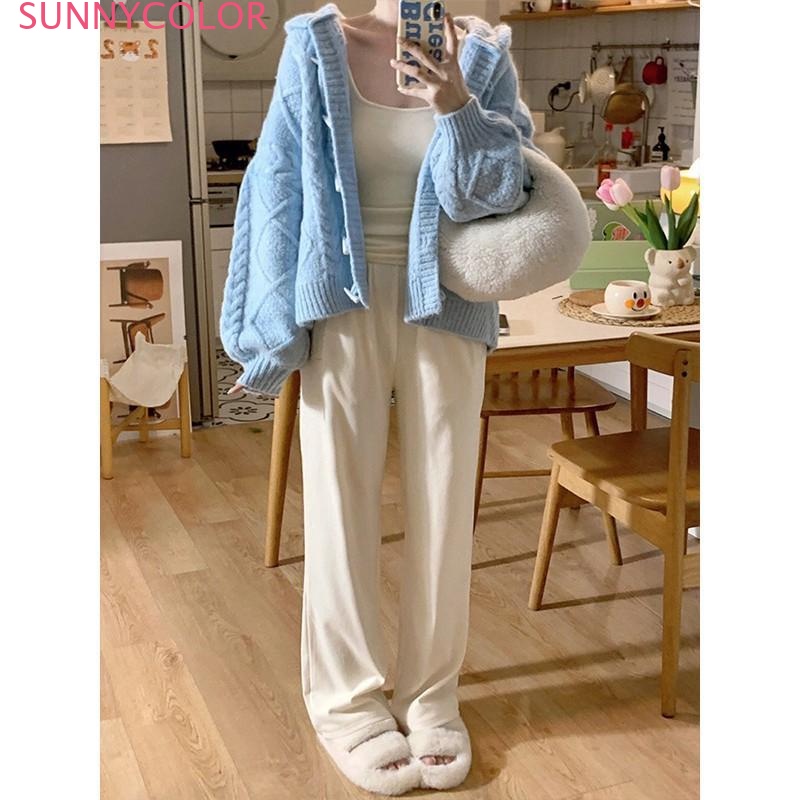 SUNNYCOLOR Áo Sơ Mi áo sơ mi nữ áo kiểu hàn quốc thông thường nhí nhảnh phong cách Fashion WXF23A0O8D 42Z231019