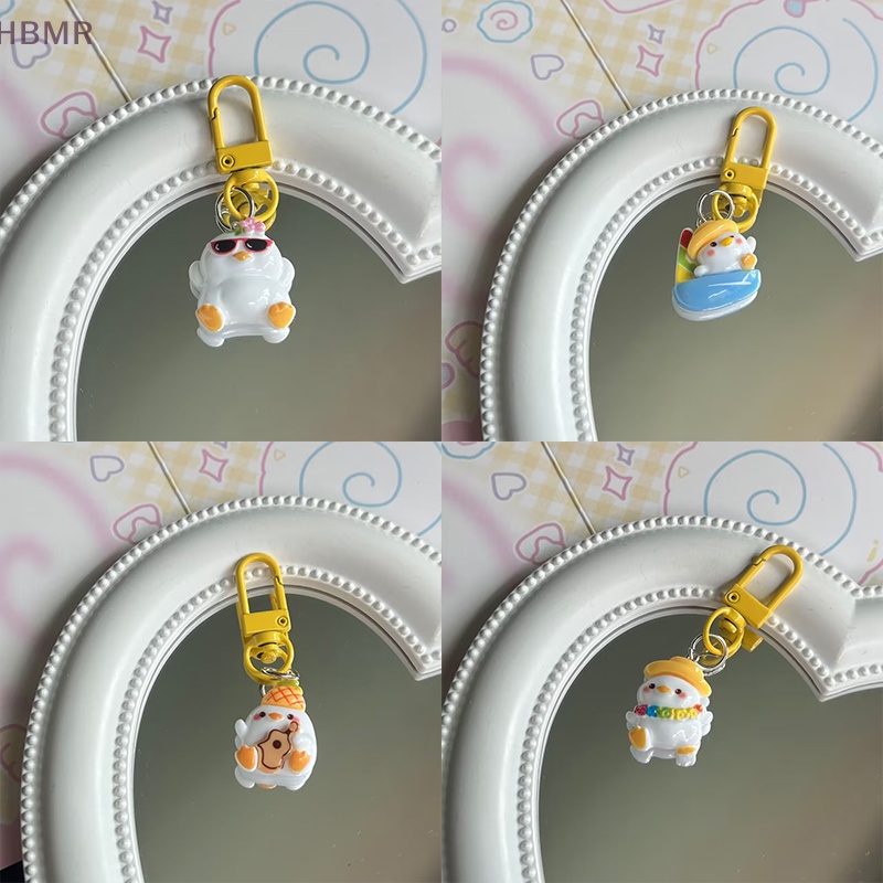 Móc Chìa Khóa / Móc Khóa / Điện Thoại Hình Chú Vịt Dễ Thương Dùng Làm Quà Tặng Cho Bạn Gái hl