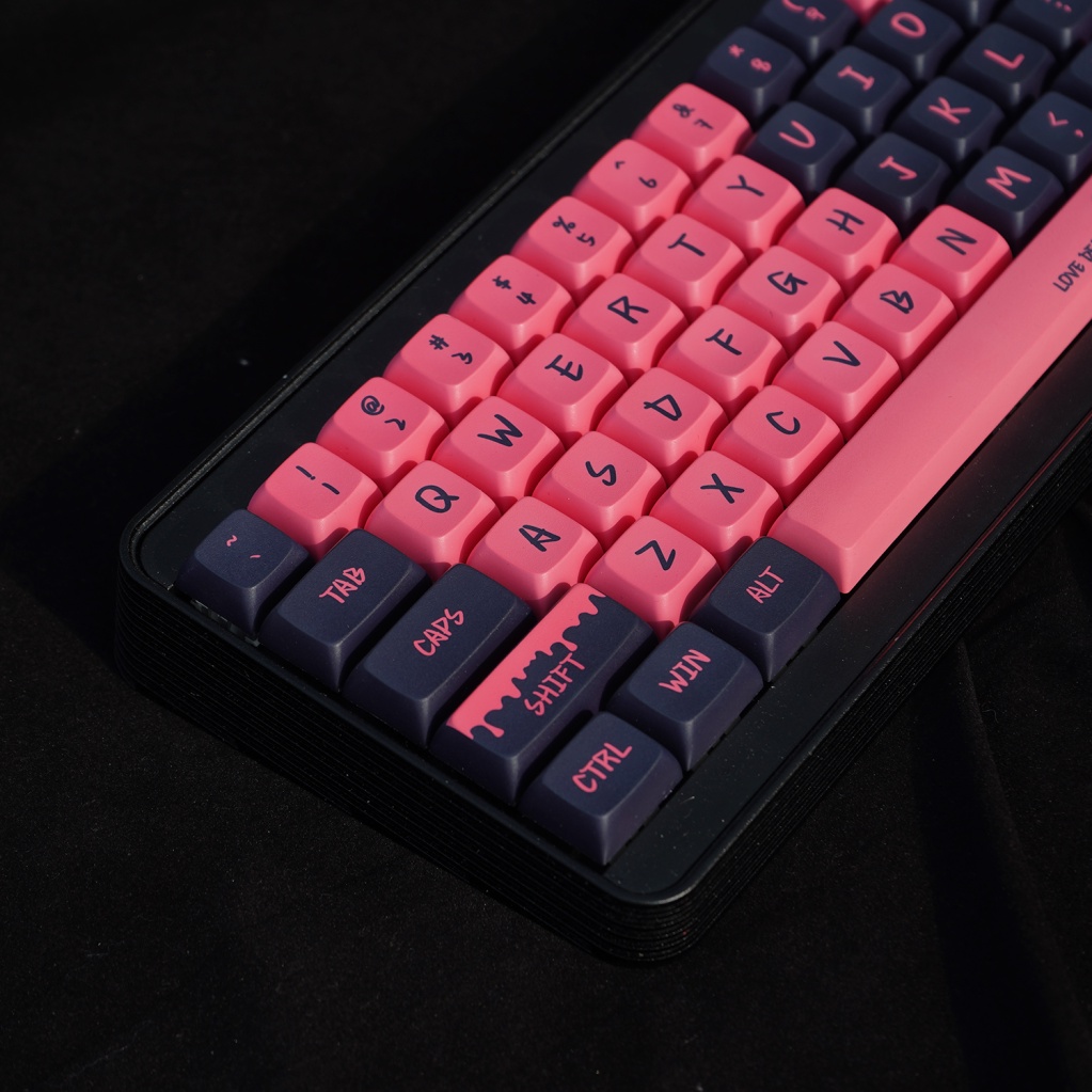 Keycaps chủ đề Love Death, keycap 130 phím, chiều cao XDA 9,5MM, thăng hoa PBT, phù hợp với bàn phím phím 87/68/84/104/108