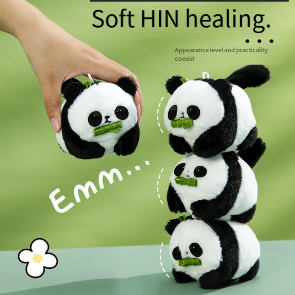 Mmluck wag its Mặt Gấu Trúc Nhồi Bông Có Đuôi Bắt Túi Xách Hình Gấu Trúc Dễ Thương