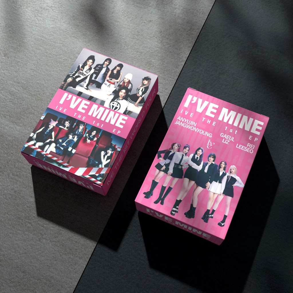 Hộp 55 Ảnh Thẻ I 'Ve mine 1st ep lomo Nhóm Nhạc Wujin liz leeseo rei gaeul