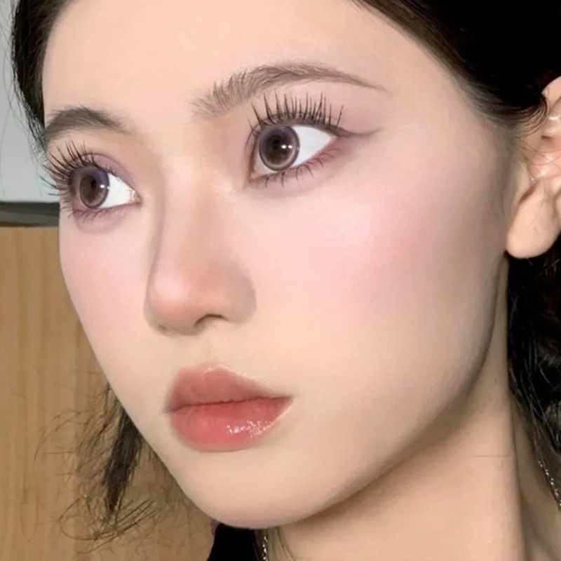 Mascara Hai Đầu Cọ Mảnh Nhanh Khô Chống Nhòe Cho Hàng Mi Cong Dày Tự Nhiên