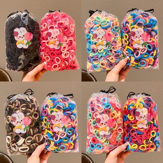 Set 100 Dây Buộc Tóc Co Giãn Cho Bé Gái