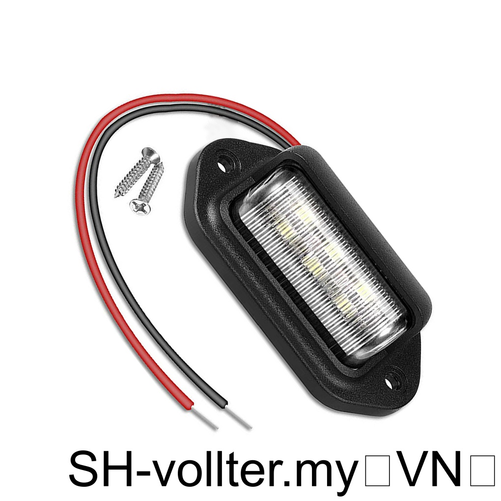 1 / 2 / 3 Đèn led Màu Đen Gắn Biển Số Xe Hơi
