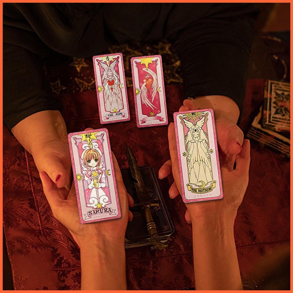 Set 52 Tấm Thẻ Bài tarot Phim Hoạt Hình sakura