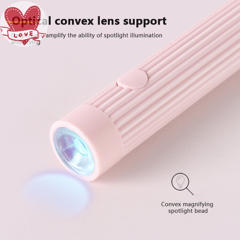 Đèn led uv Sấy Khô Móng Tay Di Động Nhanh Khô Kèm Sạc usb Tiện Dụng Mang Theo Du Lịch