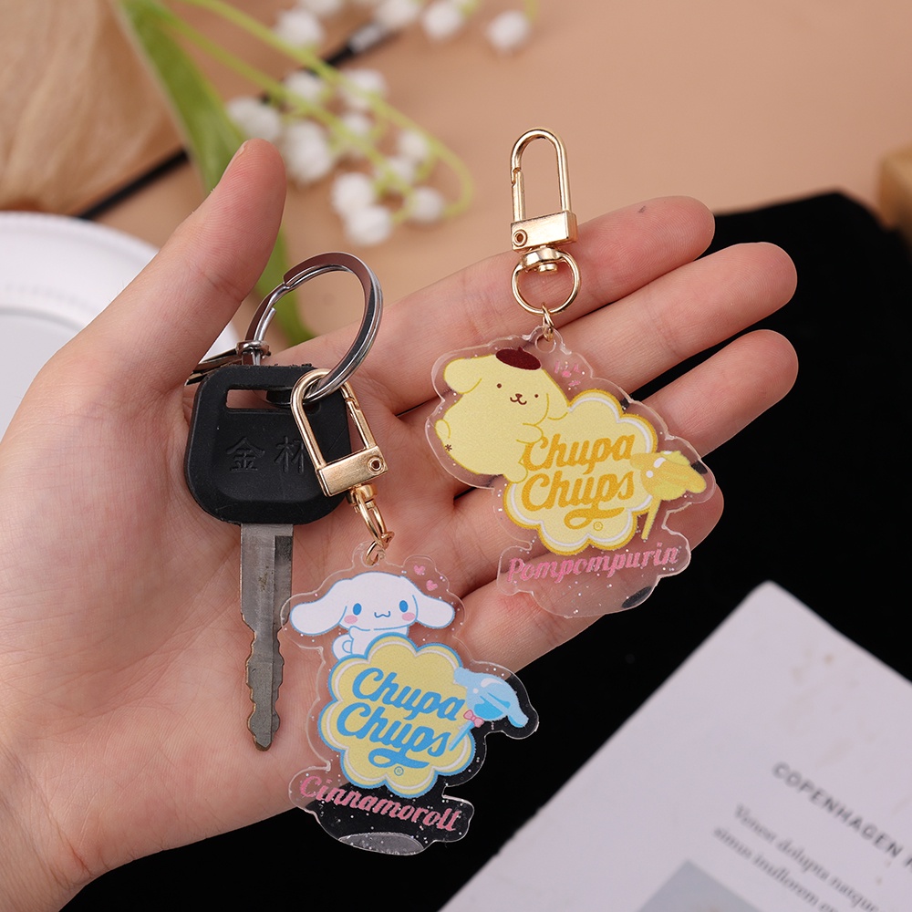 Cinnamoroll kuromi pompompurin my melody pochacco Móc Chìa Khóa - Phụ Kiện Trang Trí Xe Hơi, Túi Xách - sanrio, anime