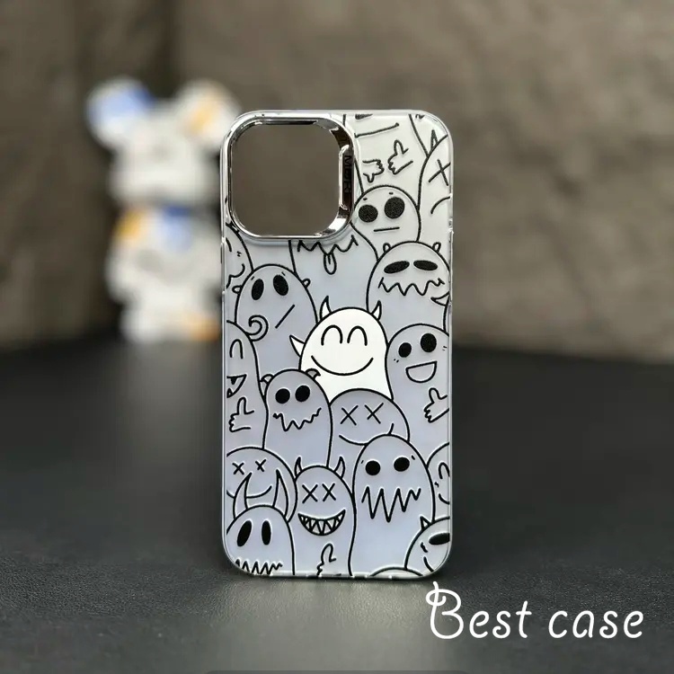 Ốp Điện Thoại Họa Tiết Ma Đáng Yêu Cho iphone 11 12 13 14 15 pro max