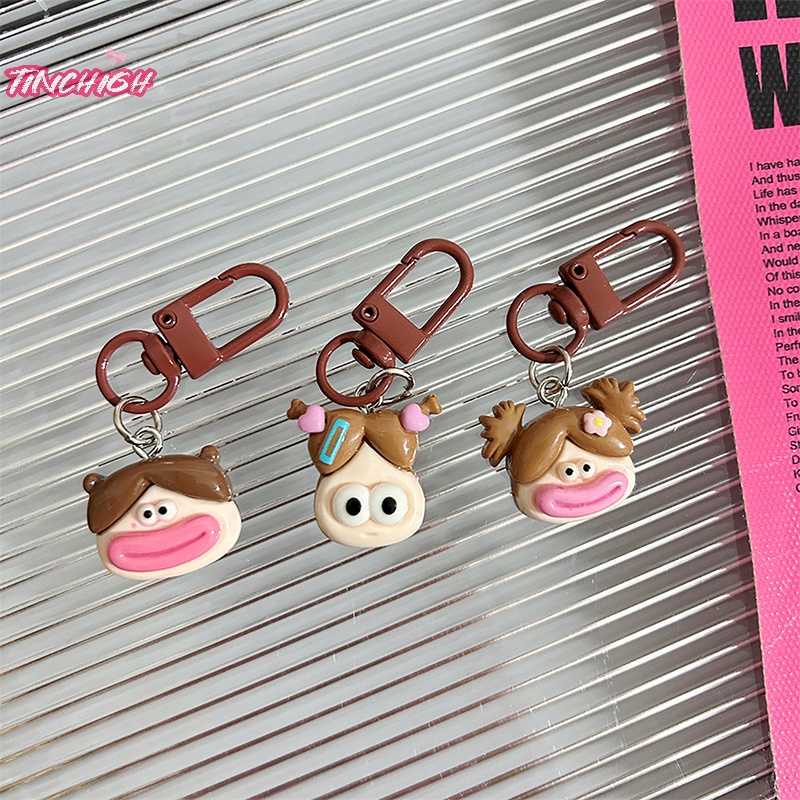 Móc Khóa Búp Bê Hoạt Hình Xấu Xí Vui Nhộn Trang Trí Ba Lô Xe Hơi