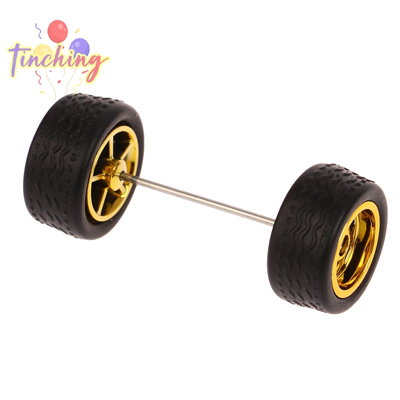 1 Bộ Bánh Xe Hơi Phía Trước / Sau Cỡ Nhỏ Bằng Hợp Kim 10.8 / 12.8mm 1 / 64