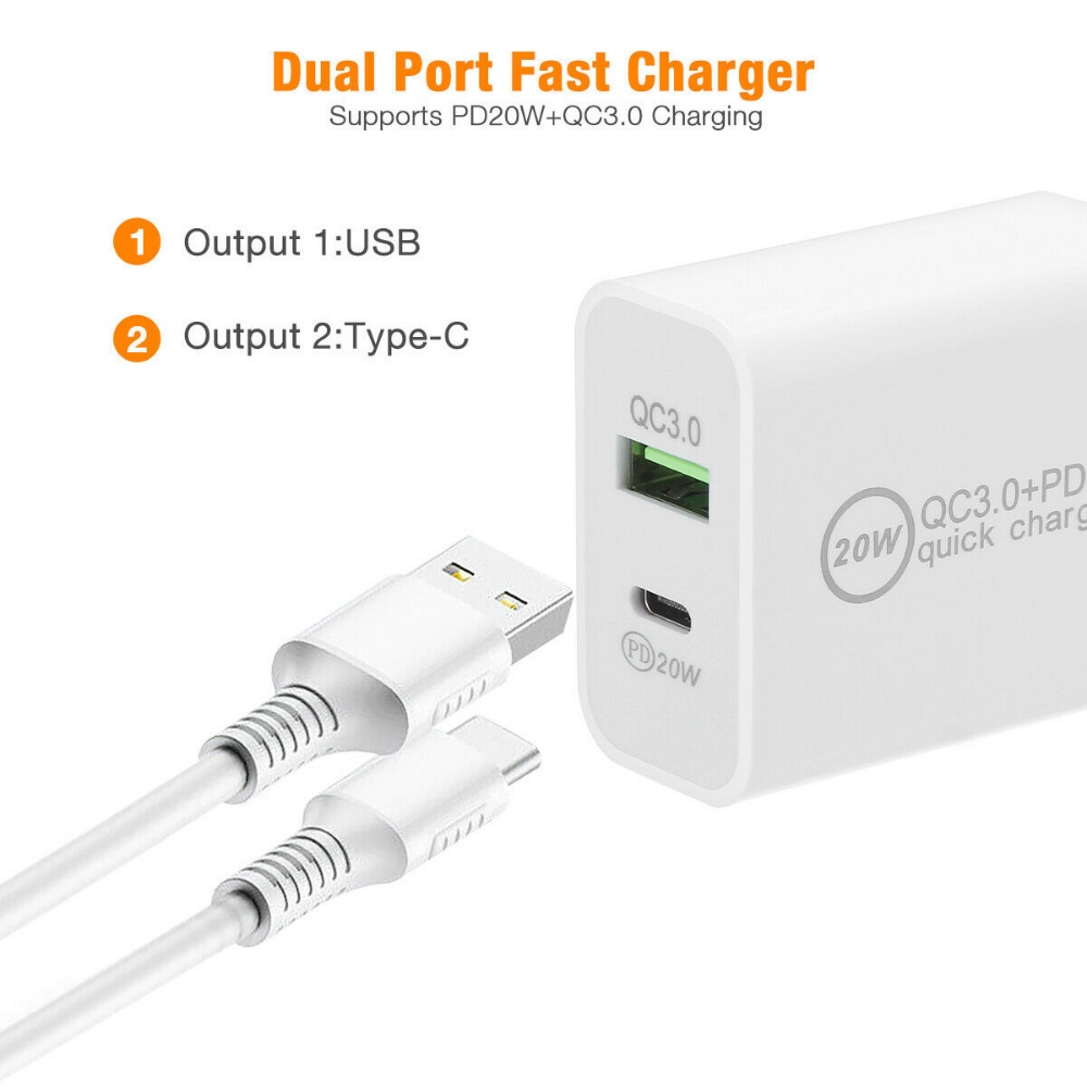 GOOJODOQ Goojoq Đầu Sạc Nhanh qc 3.0 20w Cho iphone android type c