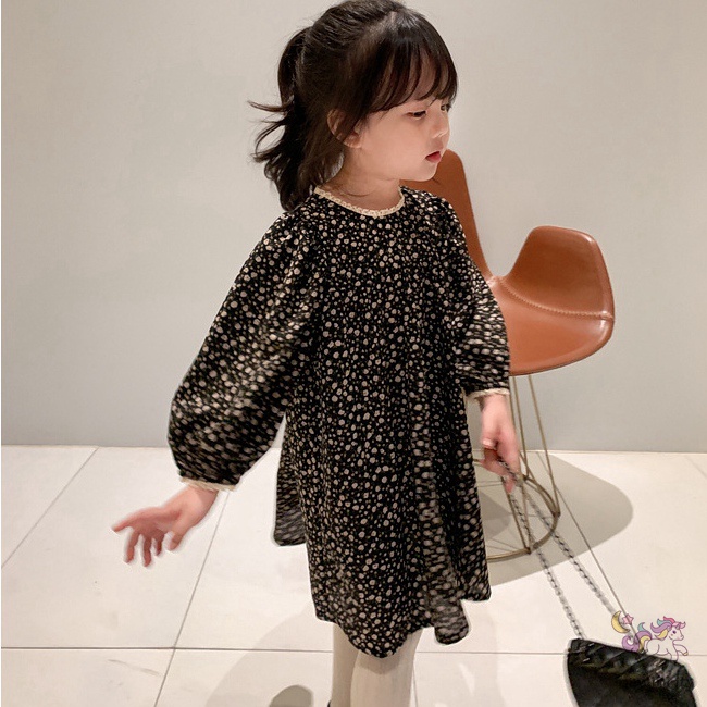 Đầm Công Chúa Phối Ren Hoa Cho Bé Gái