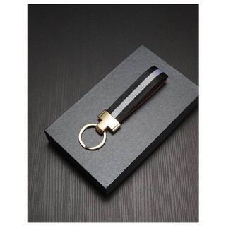 First Layer Cowhide Car Key Ring Leather Charm High-Grade Key Chain Ring Ring Creative Personality Men and Women Leather Sling F1aw