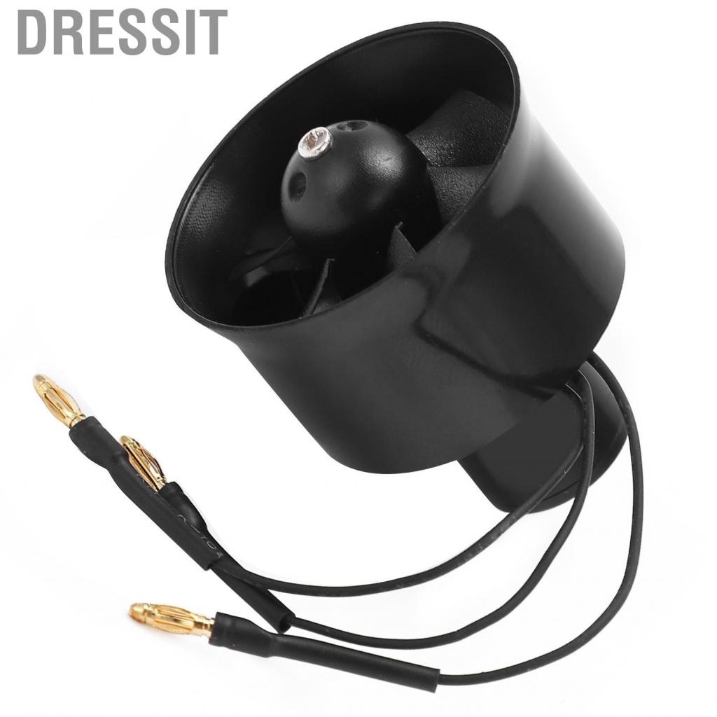 Dressit RC Airplane Brushless Motor  High‑speed Operation Rc Upgrade Parts High Efficiency Ducted Fan 30mm EDF 6 Blades for