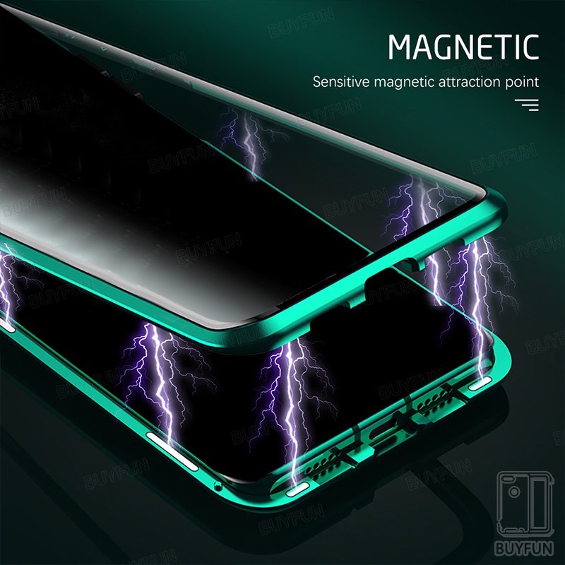 360° Adsorption Metal Magnetic Flip Case For Xiaomi Mi 13T Mi13t Pro Mi13 T 13tpro 5G Doubld-sided Tempered Glass Front Back Protect Cover For Redmi K60 Ultra K 60 Pro