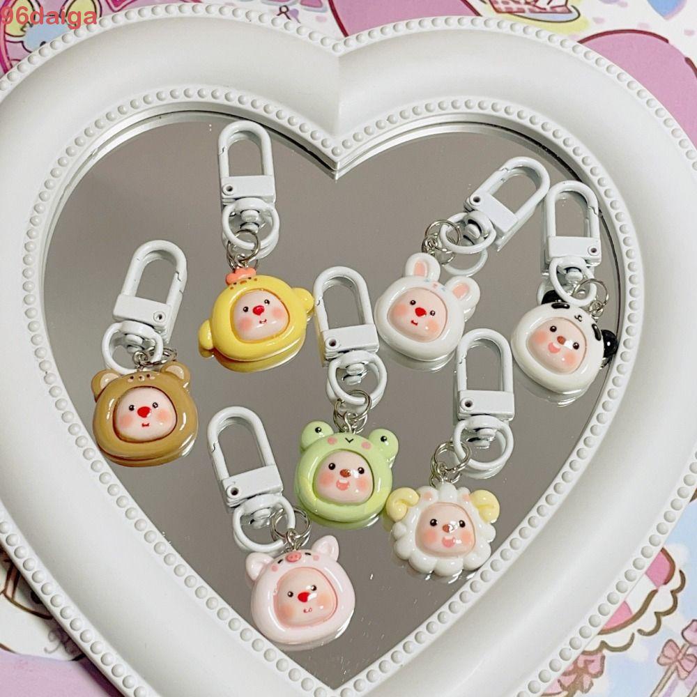 Daiga Gấu Trúc / Cừu Nhồi Bông / Thỏ / Poror Phong Cách Hàn Quốc Vui Nhộn Bằng resin Kèm Móc Khóa Ốp