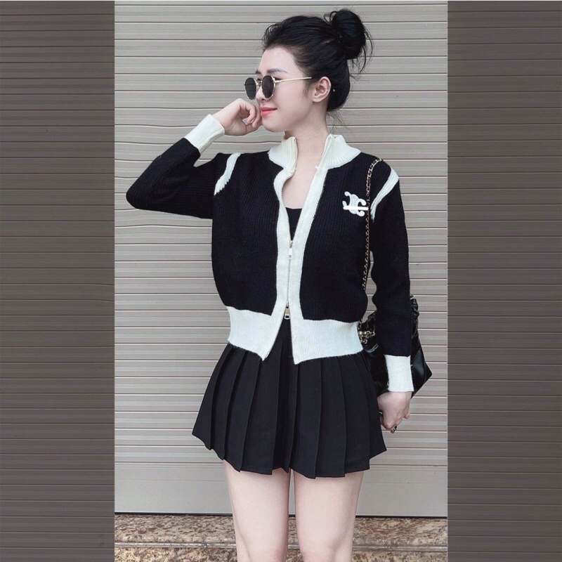 Áo khoác len khoá