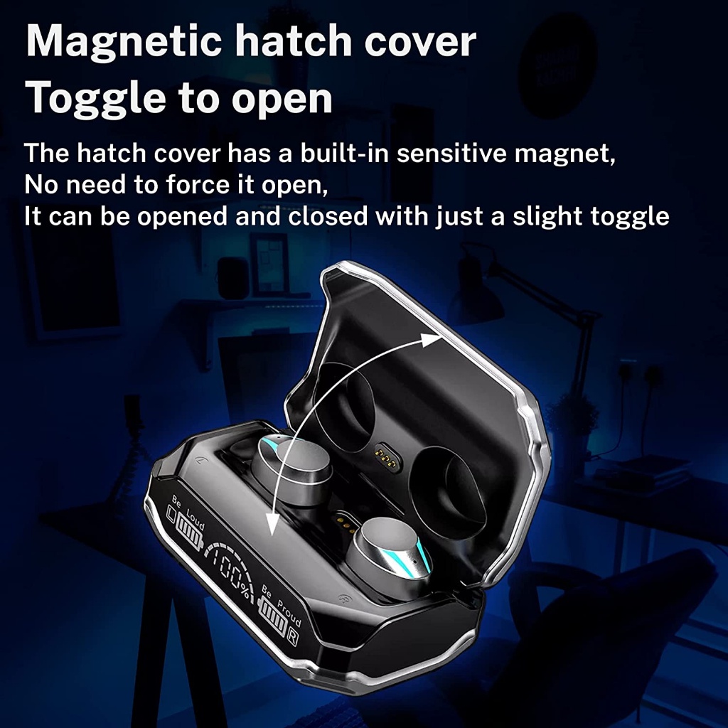 Tai Nghe Chơi Game m41 bluetooth 5.3 rgb Pin Dài 180 Tiếng Ồn cvc8.0