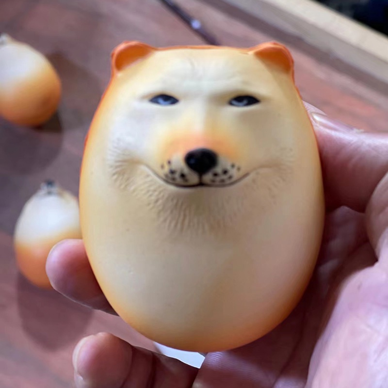 Kawaii Đồ Chơi Nắn Bóp Đàn Hồi Giảm stress Hình Chú Chó shiba inu