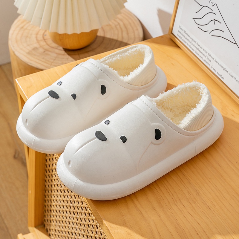 Giày cotton Lót Lông Cừu Dễ Thương Thời Trang Thu Đông Cho Bé