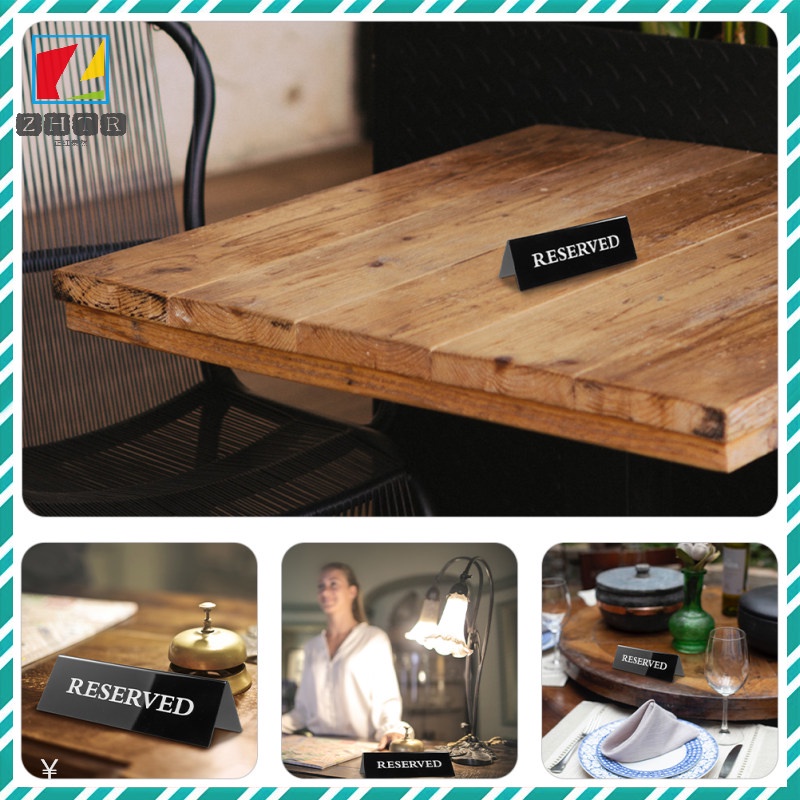 Set 2 Thẻ Hình Tam Giác Bằng acrylic Trang Trí Bàn Làm Việc