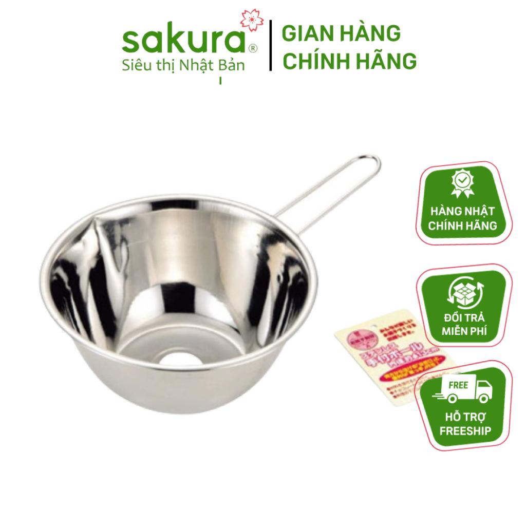 Tô đựng rau, củ, quả inox cao cấp ECHO 13cm có tay cầm tiện lợi