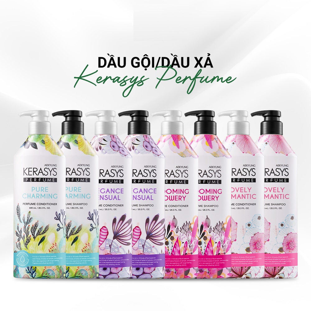 DẦU GỘI / DẦU XẢ HƯƠNG NƯỚC HOA AEKYUNG KERASYS PERFUME 600ML