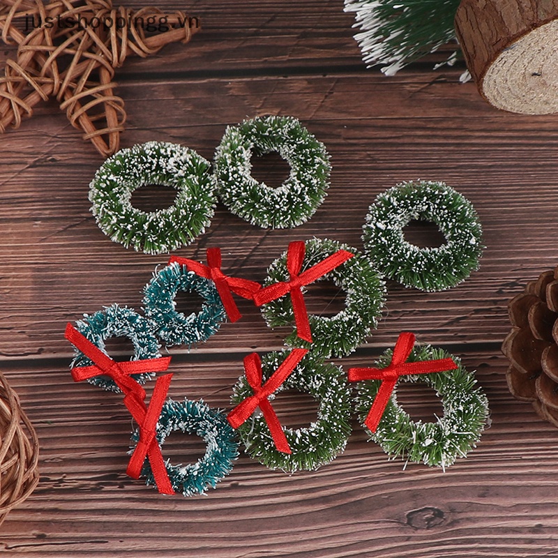 Set 10 Mô Hình Cây Thông Noel mini Trang Trí Nhà Búp Bê