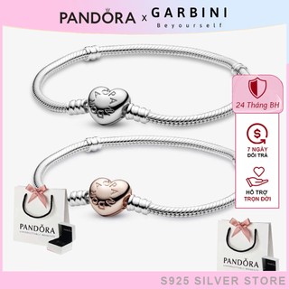 Vòng tay Pandora Moments Heart Clasp Snake Chain Bracelet Pan2018 Fullbox