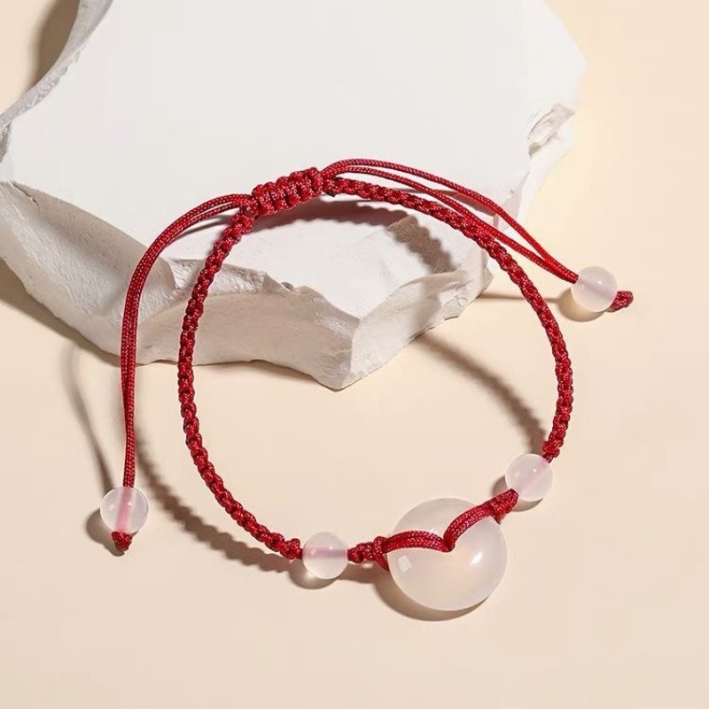 Vòng Đeo Tay Cặp Đôi Bằng Vải Dệt Có Khóa Dùng Làm Quà Tặng Valentine