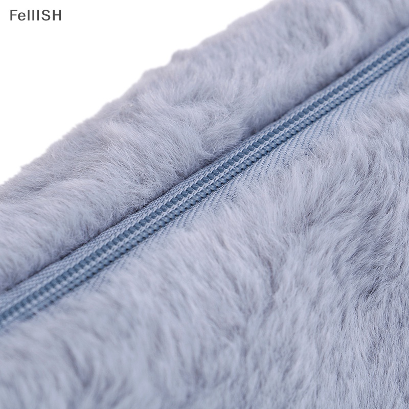 1 X Túi Đựng Bút Chì / Đồ Trang Điểm Phủ Lông Xù Dễ Thương 439br