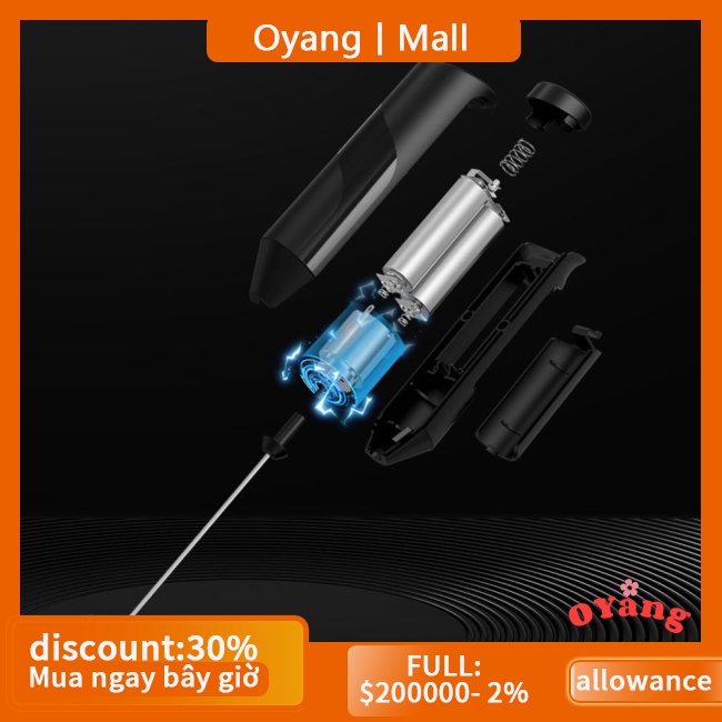 Máy Đánh Sữa Tạo Bọt Cà Phê mini Cầm Tay Chạy Bằng Pin