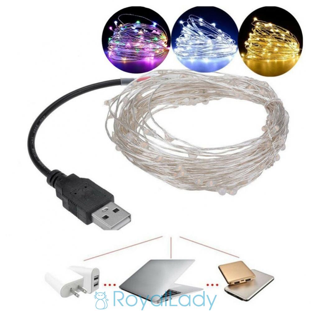 Dây Đèn Led 10m 100 Bóng Trang Trí Sinh Động