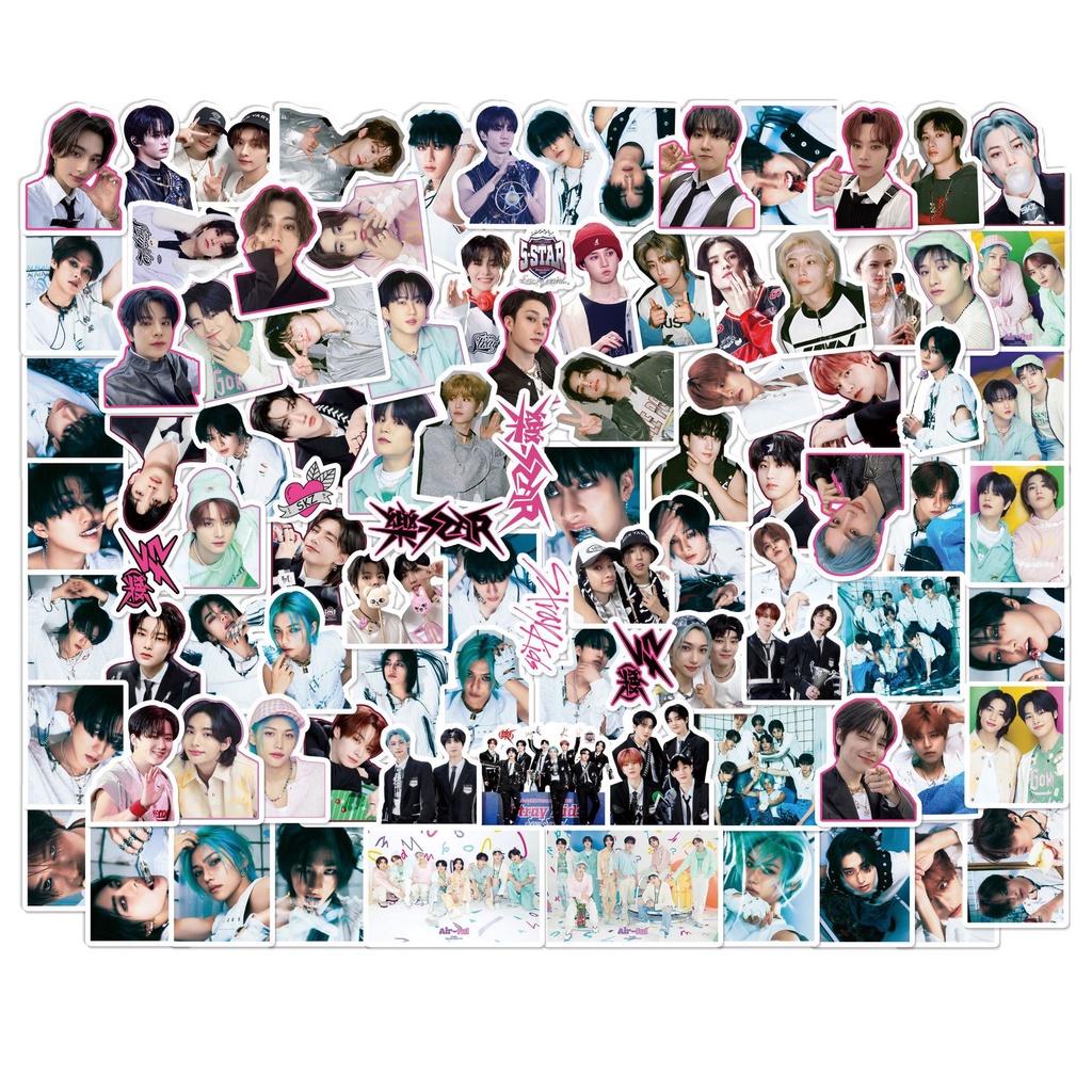 Sticker Dán Trang Trí Sổ Tay Hình Nhóm Nhạc kpop straykids