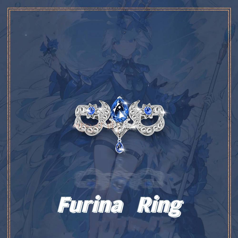 Kts Nhẫn Dạng Hở Hình anime genshin Impreza furina Có Thể Điều Chỉnh Kích Cỡ