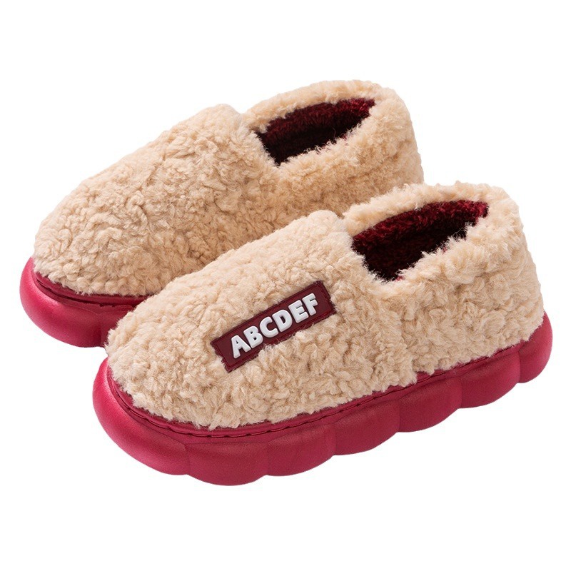 Thời Trang Dép Bông Đi Trong Nhà Đế Dày Giữ Ấm Chân Mùa Đông Cho Cặp Đôi