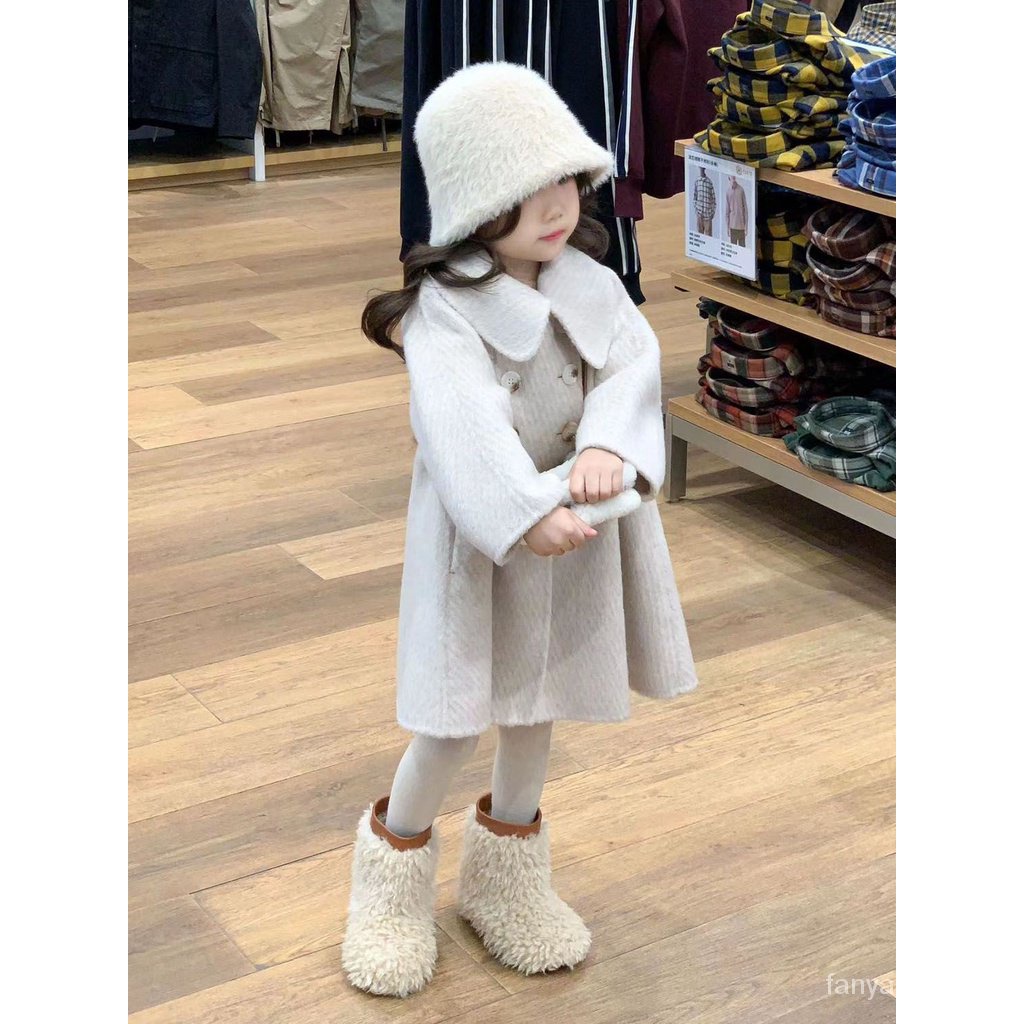Áo Khoác Len Dày Phong Cách Thu Đông Mới 2023 Cho Bé Gái