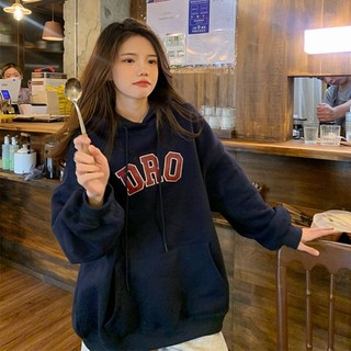 Áo hoodie Nữ Dày Có Mũ Trùm Đầu Thu Đông Phong Cách Mới