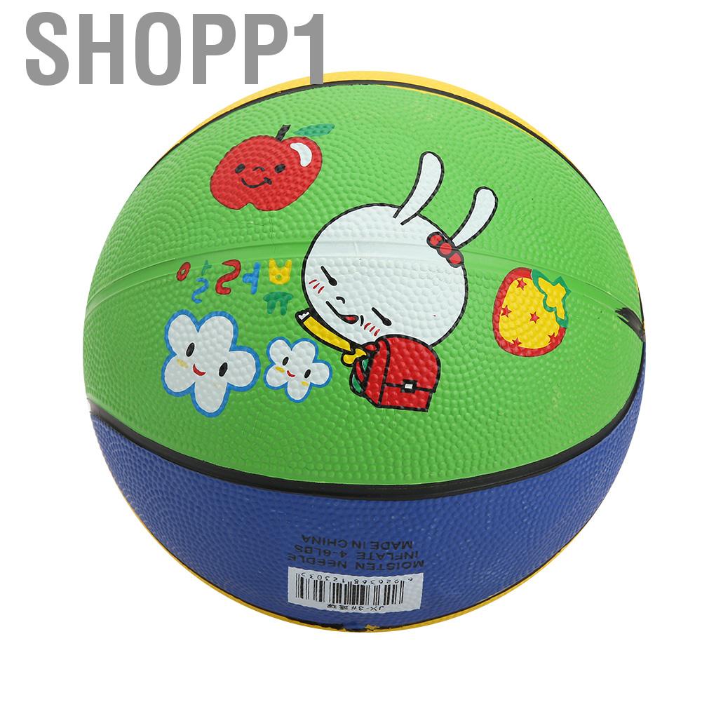 Shopp1 Kid Basketball Toy  Rubber Little White Rabbit High Elastic Children Kids Mini Outdoor Wear Resistant for 1-5 Years Old