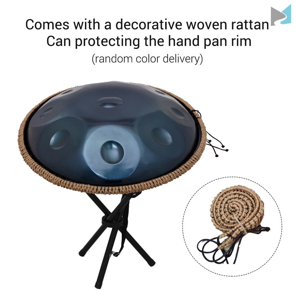 Handpan Hand Drum Percussion Musical Gift with Drum Stick Cleaning Cloth