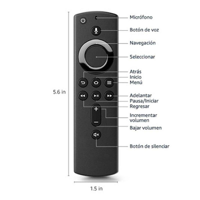 Điều khiển từ xa bằng giọng nói L5B83H cho Fire TV Stick 4K thế hệ thứ 2 TV chữa cháy thứ 3